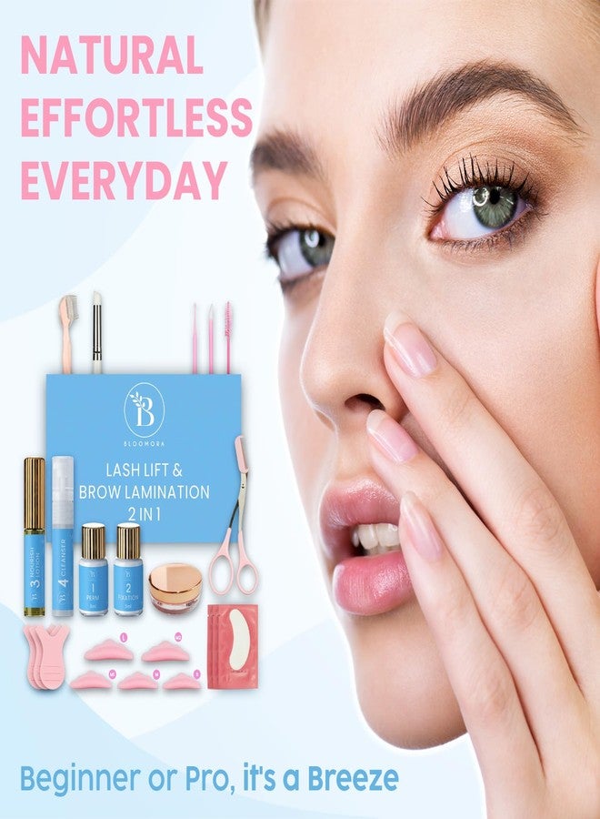 BLOOMORA Lash Lift Kit & Eyebrow Lamination Kit – 2-in-1 Solution for At-Home Brow Lamination & Eyelash Lift – DIY Perm – Lasts 6-8 Weeks, 15 Applications - Image 5